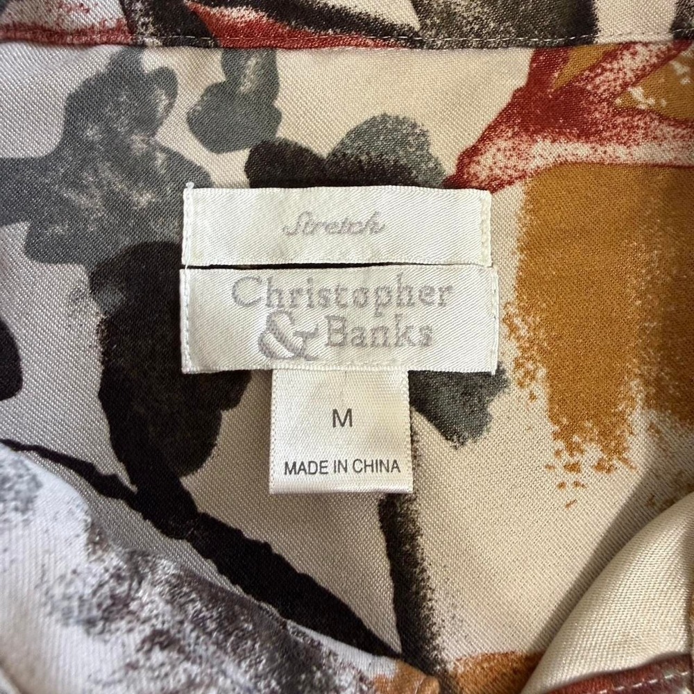 Christopher & Banks Arthouse Scenic Print Stretch Jacket - Women's Size M - Picture 2 of 2
